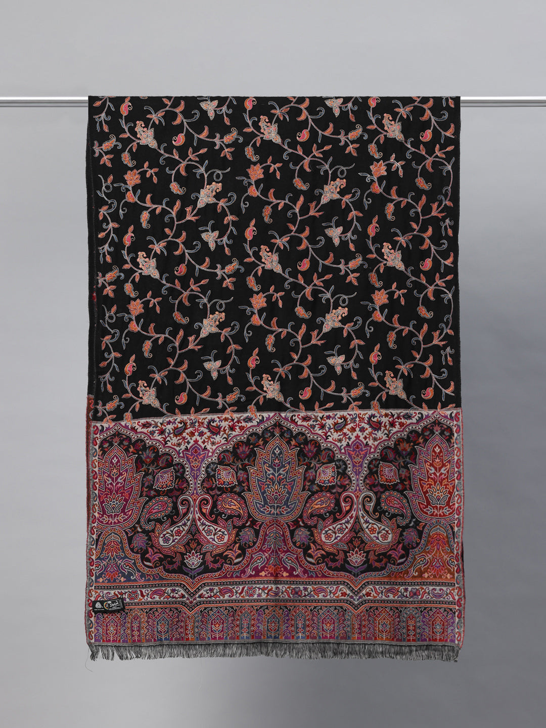 Women's Pure Wool Jamawar Embroidery Stole