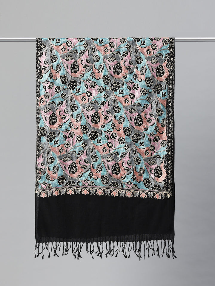 Women's Aari Embroidered Wool Stole
