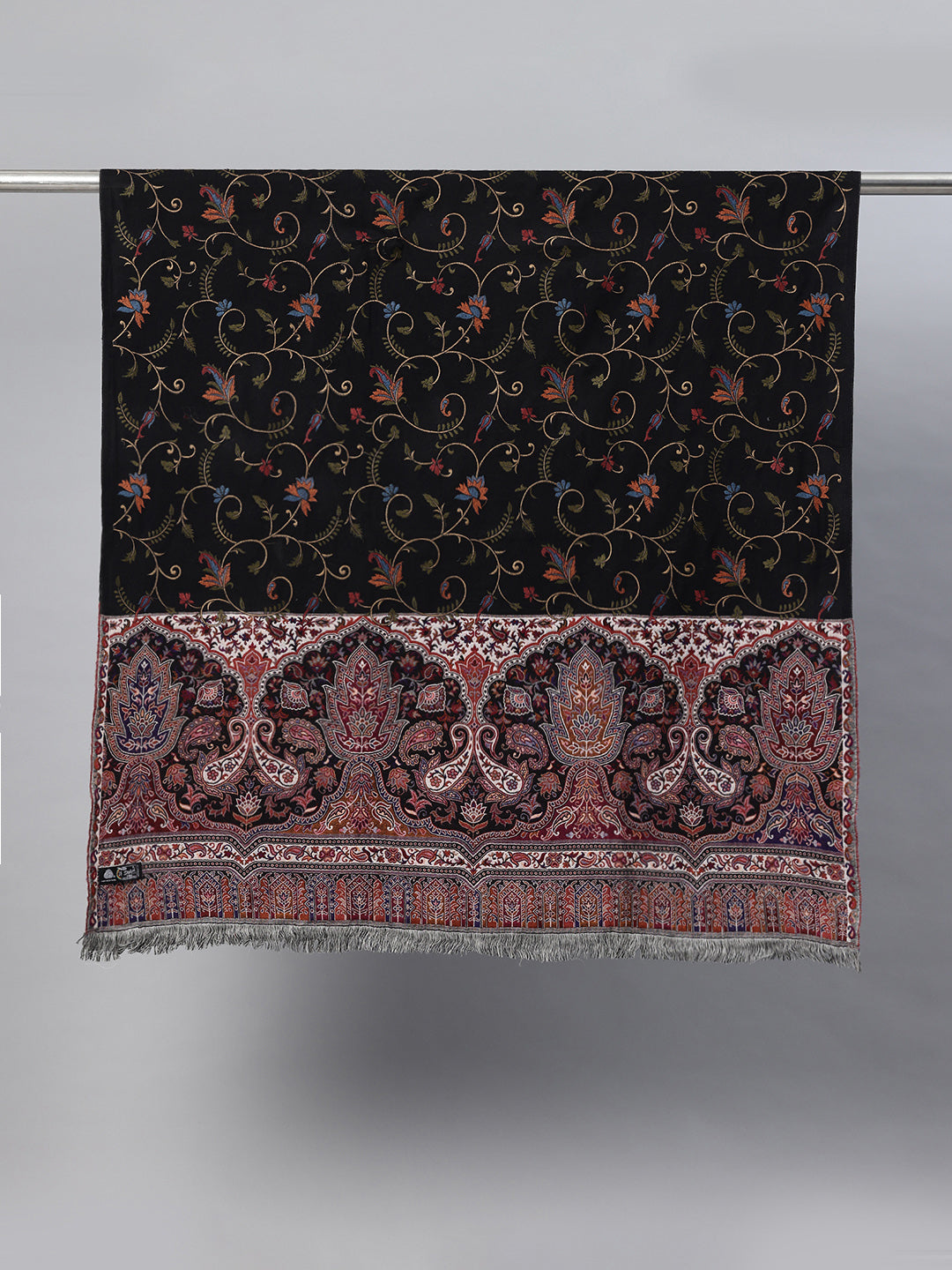 Women's Aari Embroidery Pure Wool Shawl