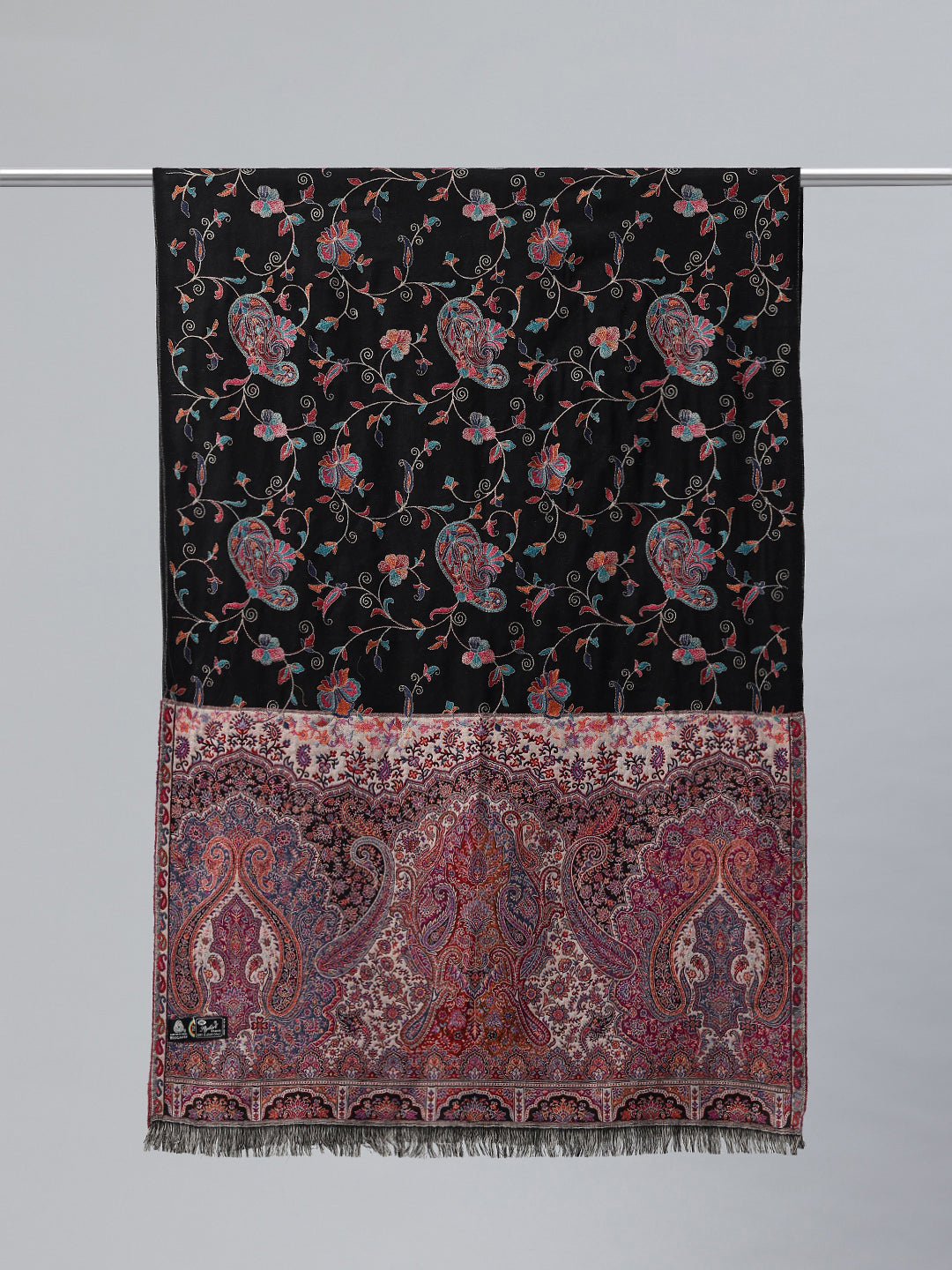 Women's Pure Wool Jamawar Embroidery Stole