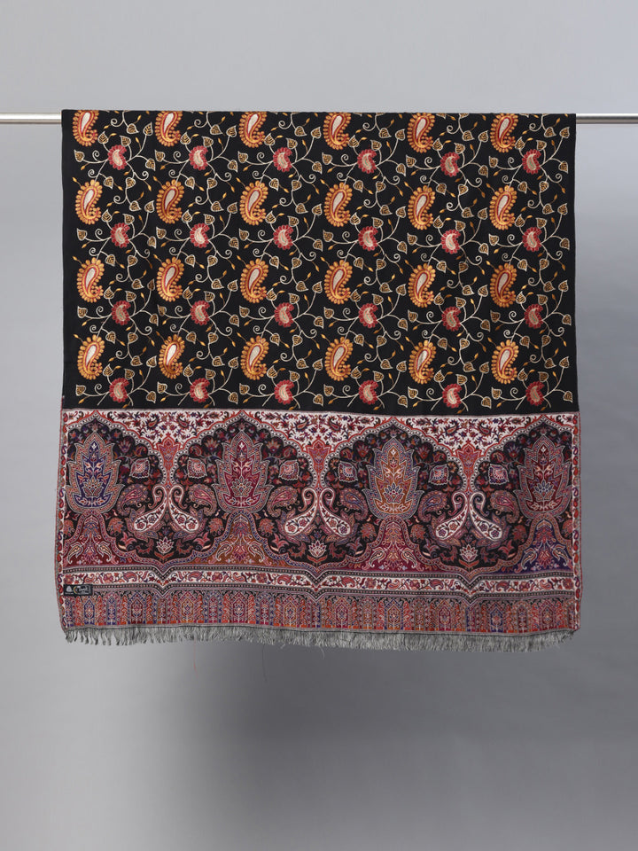 Women's Aari Embroidery Pure Wool Shawl