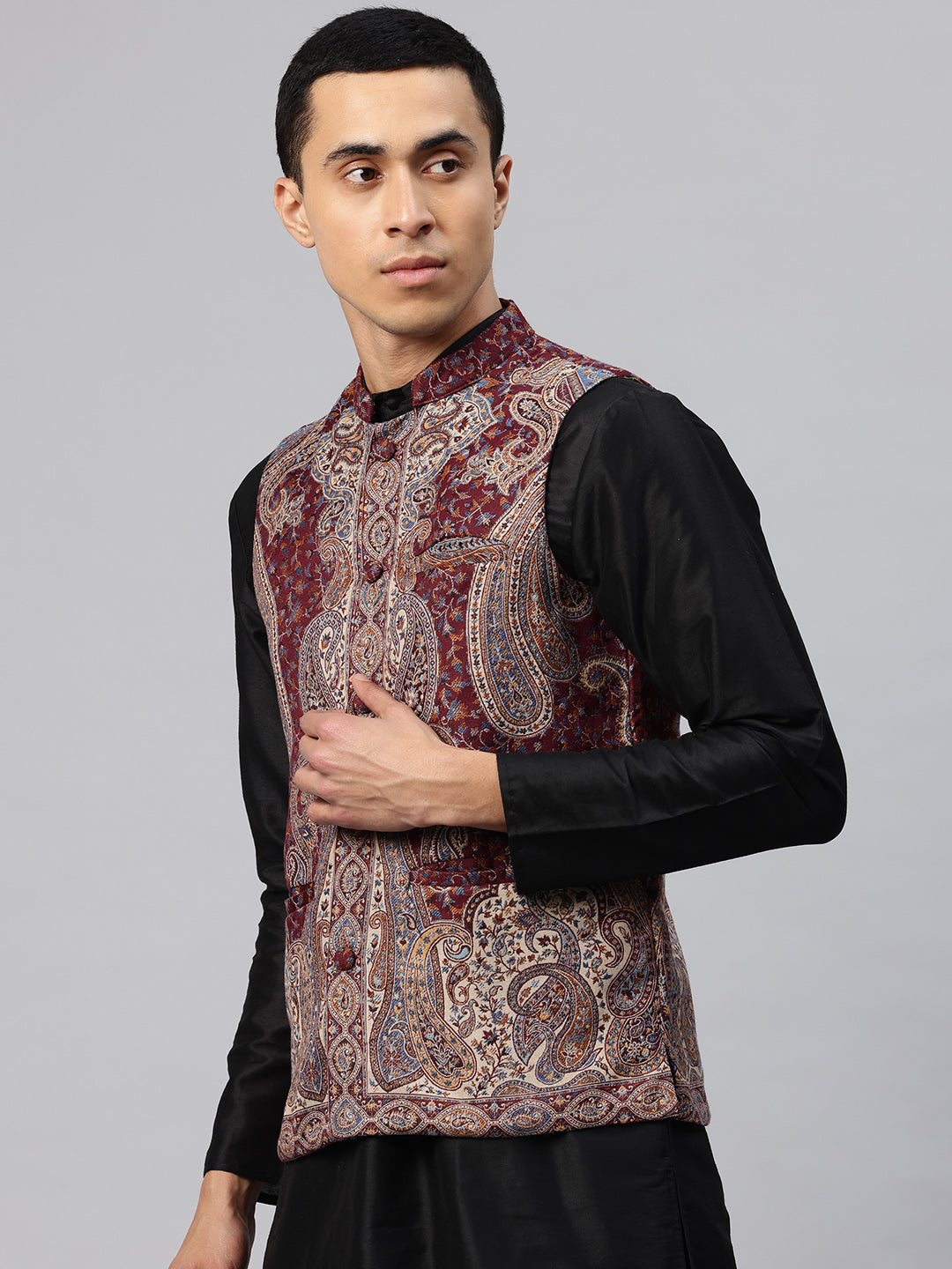 Men's Woven Nehru Jacket