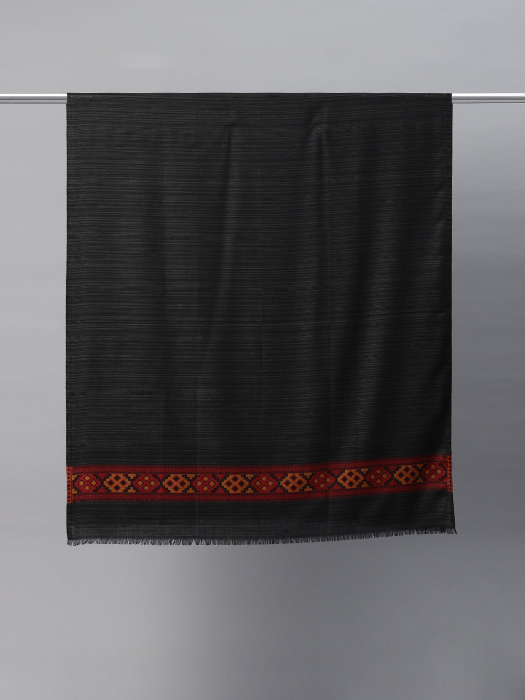 Men's Kullu Striped Woven Wool Shawl
