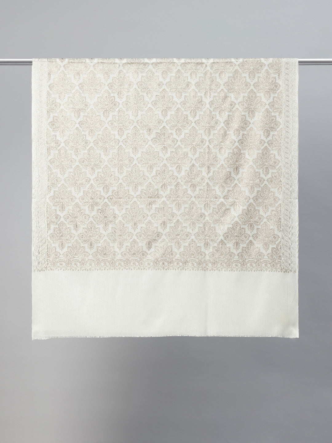 Women's Aari Embroidered Wool Shawl