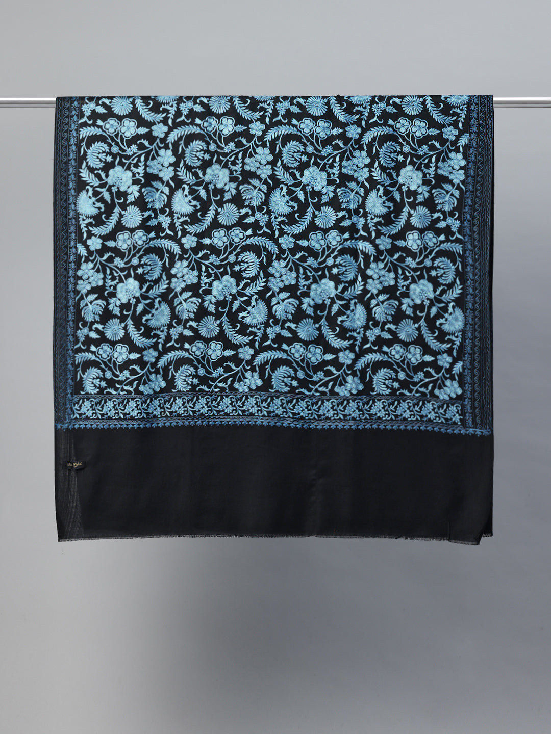 Women's Aari Embroidered Wool Shawl