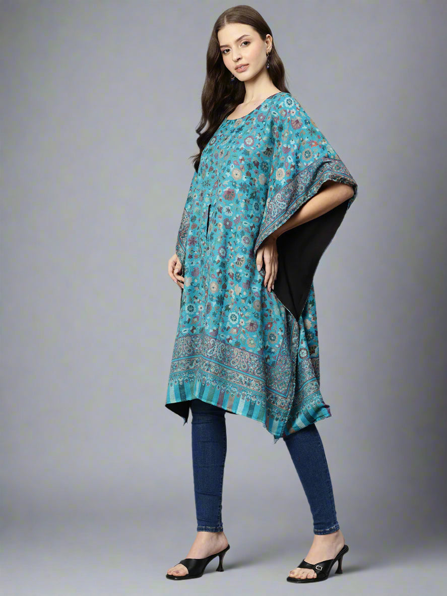 Women's Floral Woven Kaftan (Pheran)