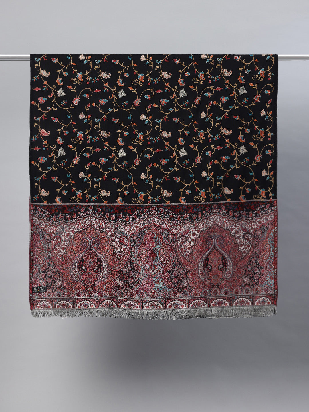 Women's Aari Embroidery Pure Wool Shawl