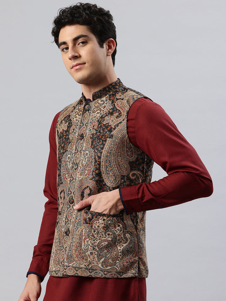 Men's Woven Nehru Jacket