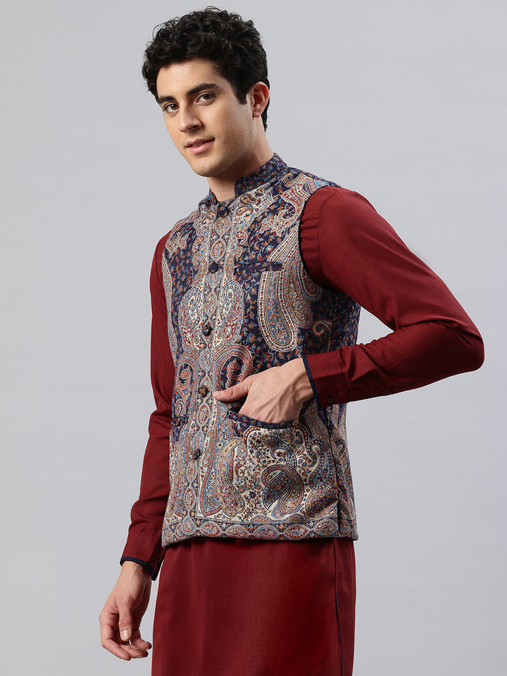 Men's Woven Nehru Jacket