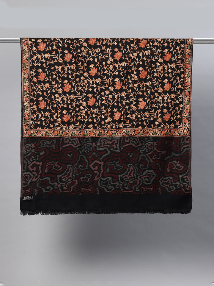 Women's Aari Embroidery Pure Wool Shawl