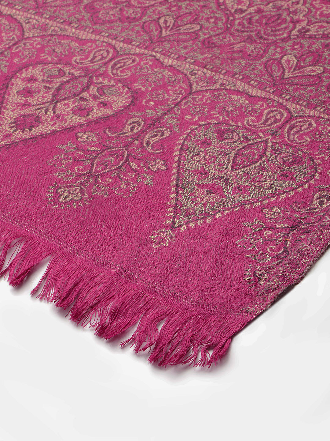 Women's Pure Wool Jamawar Embroidery Stole