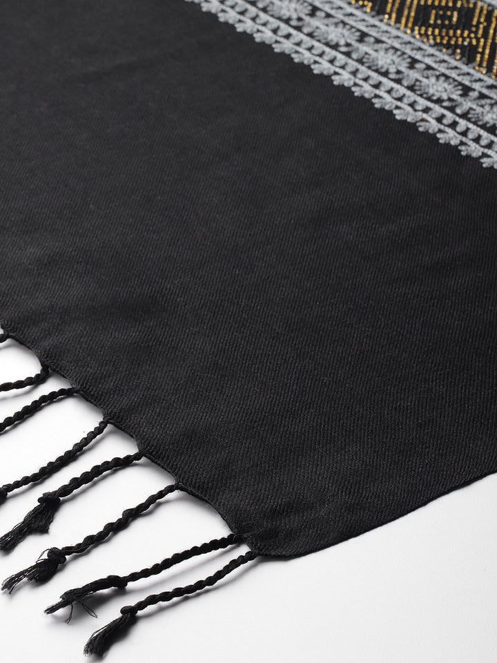 Women's Aari Embroidered Wool Stole