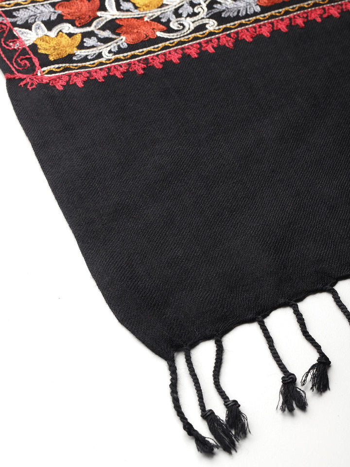 Women's Aari Embroidered Wool Stole