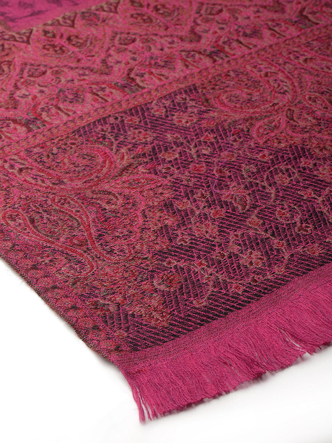 Women's Pure Wool Jamawar Embroidery Shawl