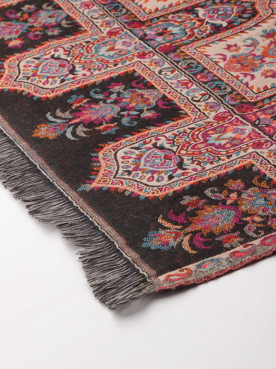 Women's Pure Wool Jamawar Embroidery Stole