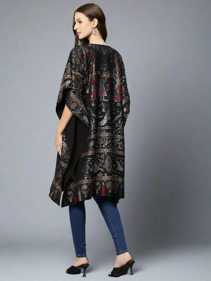 Women's Floral Woven Kaftan (Pheran)