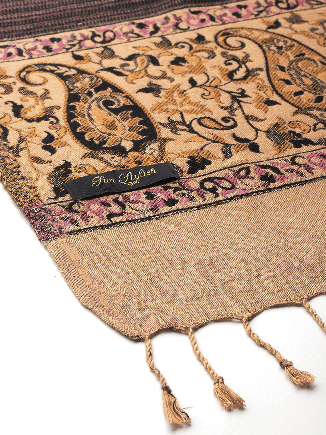 Women's Acrylic Jamawar Wool Shawl