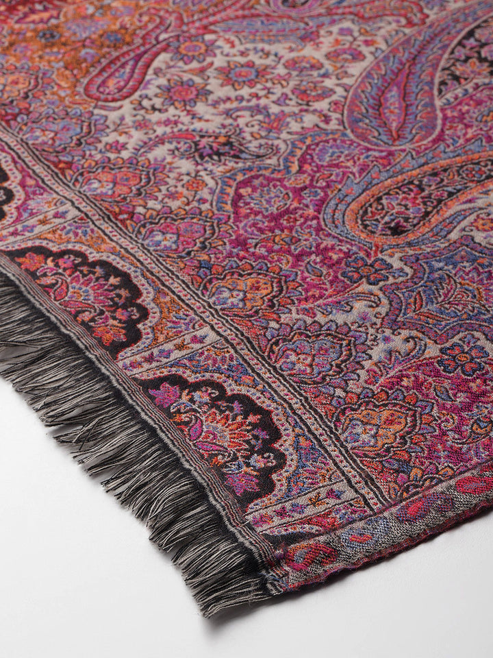 Women's Pure Wool Jamawar Embroidery Stole