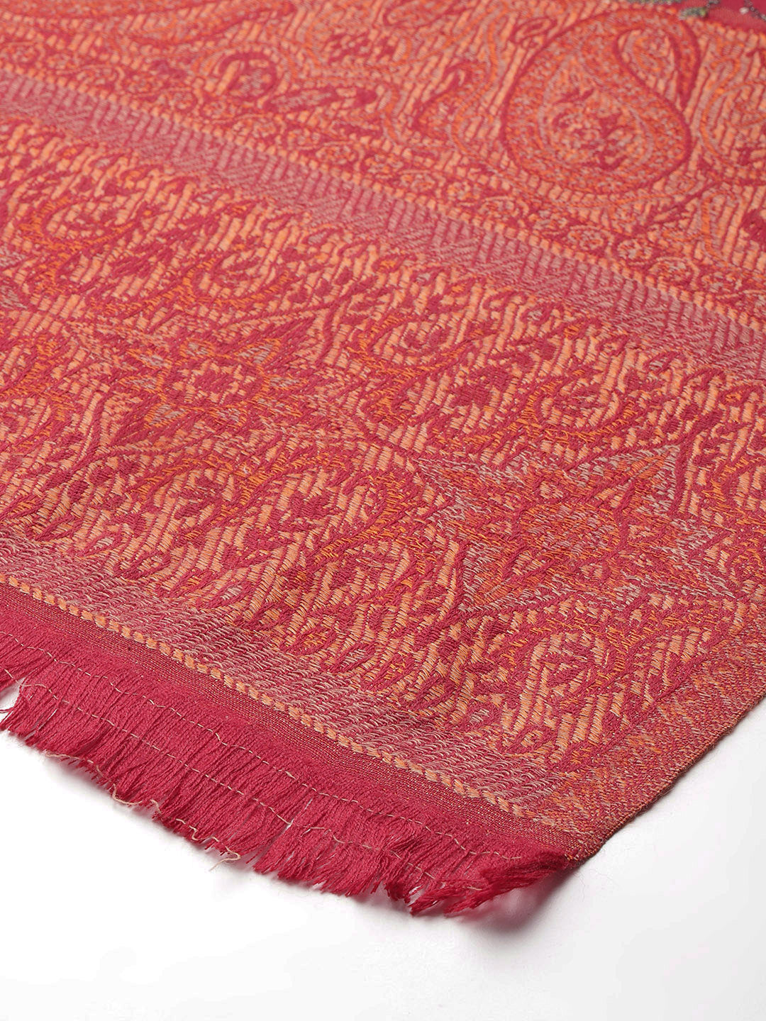 Women's Pure Wool Jamawar Embroidery Stole