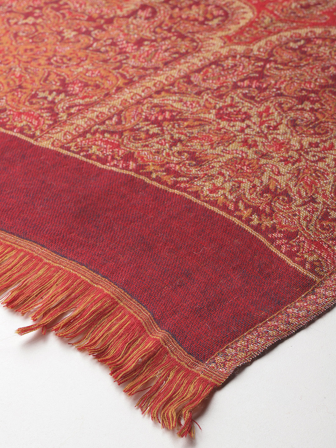 Women's Aari Embroidery Pure Wool Shawl