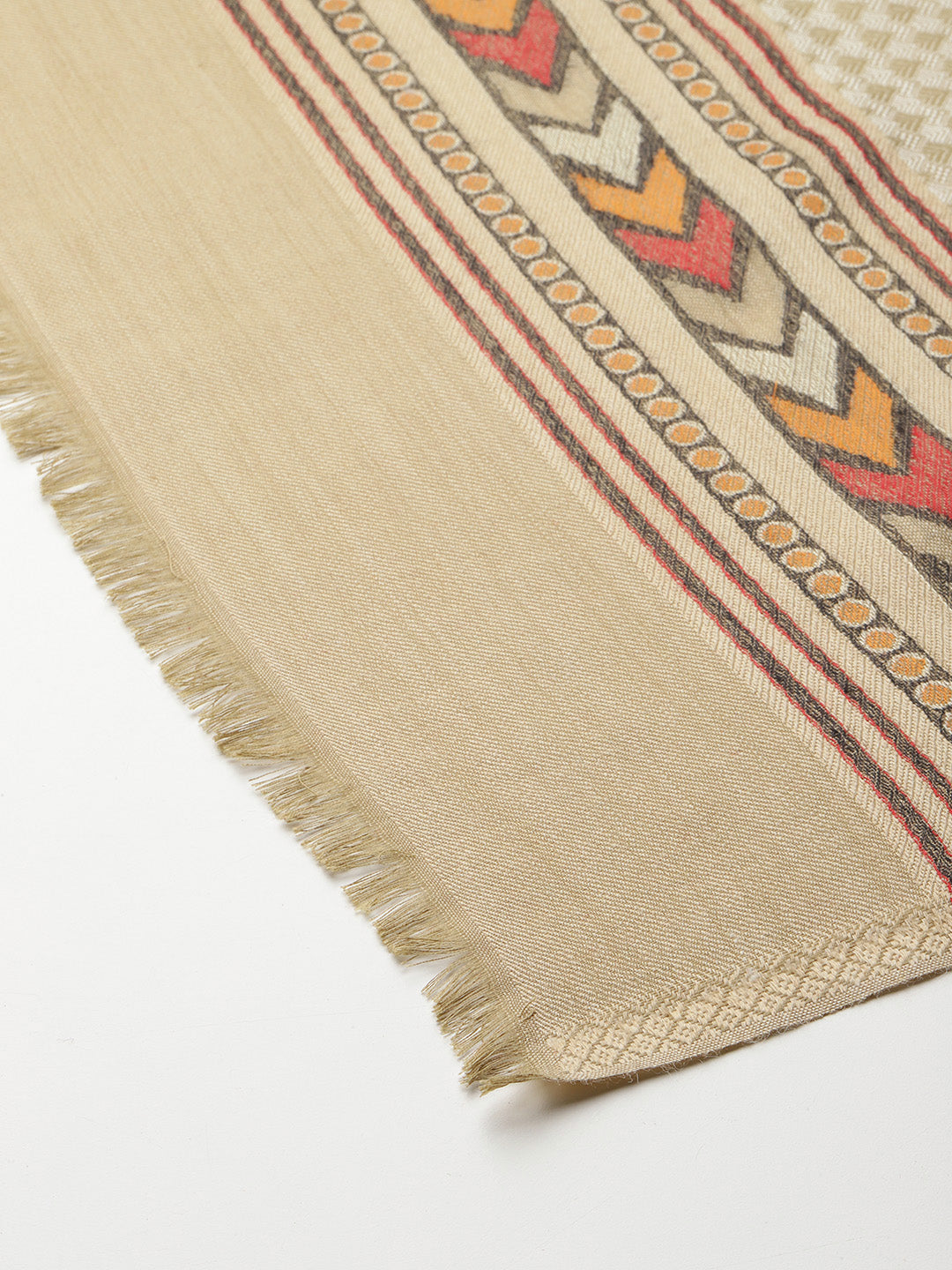 Men's Chevron Woven Wool Shawl