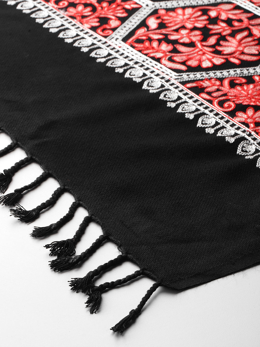 Women's Aari Embroidered Wool Stole