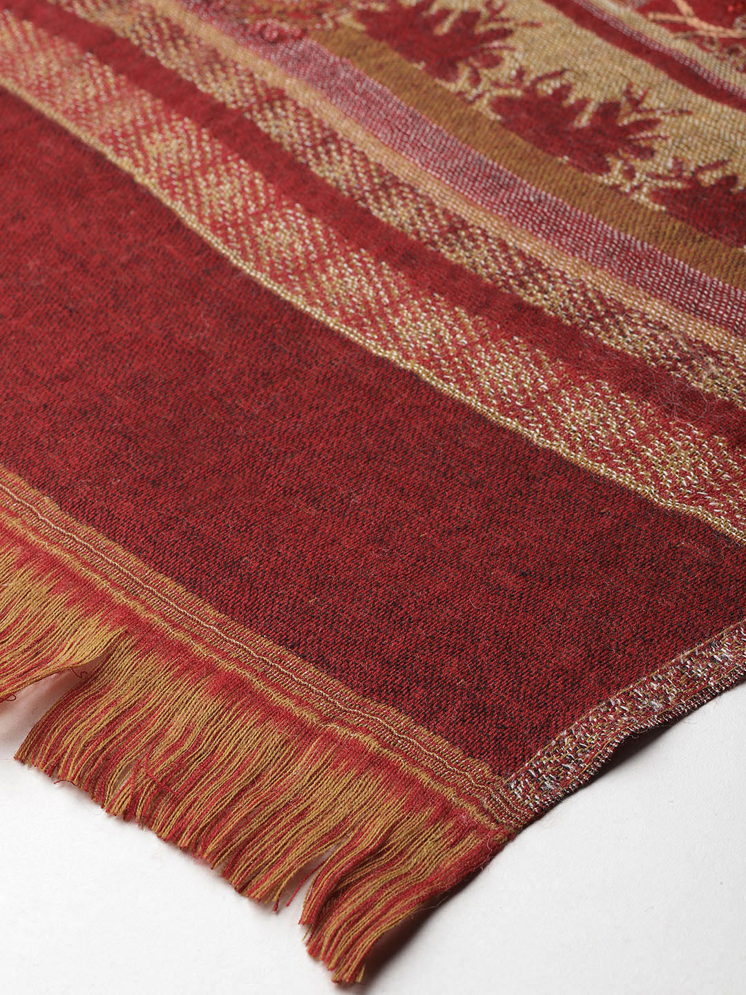 Women's Aari Embroidery Pure Wool Shawl