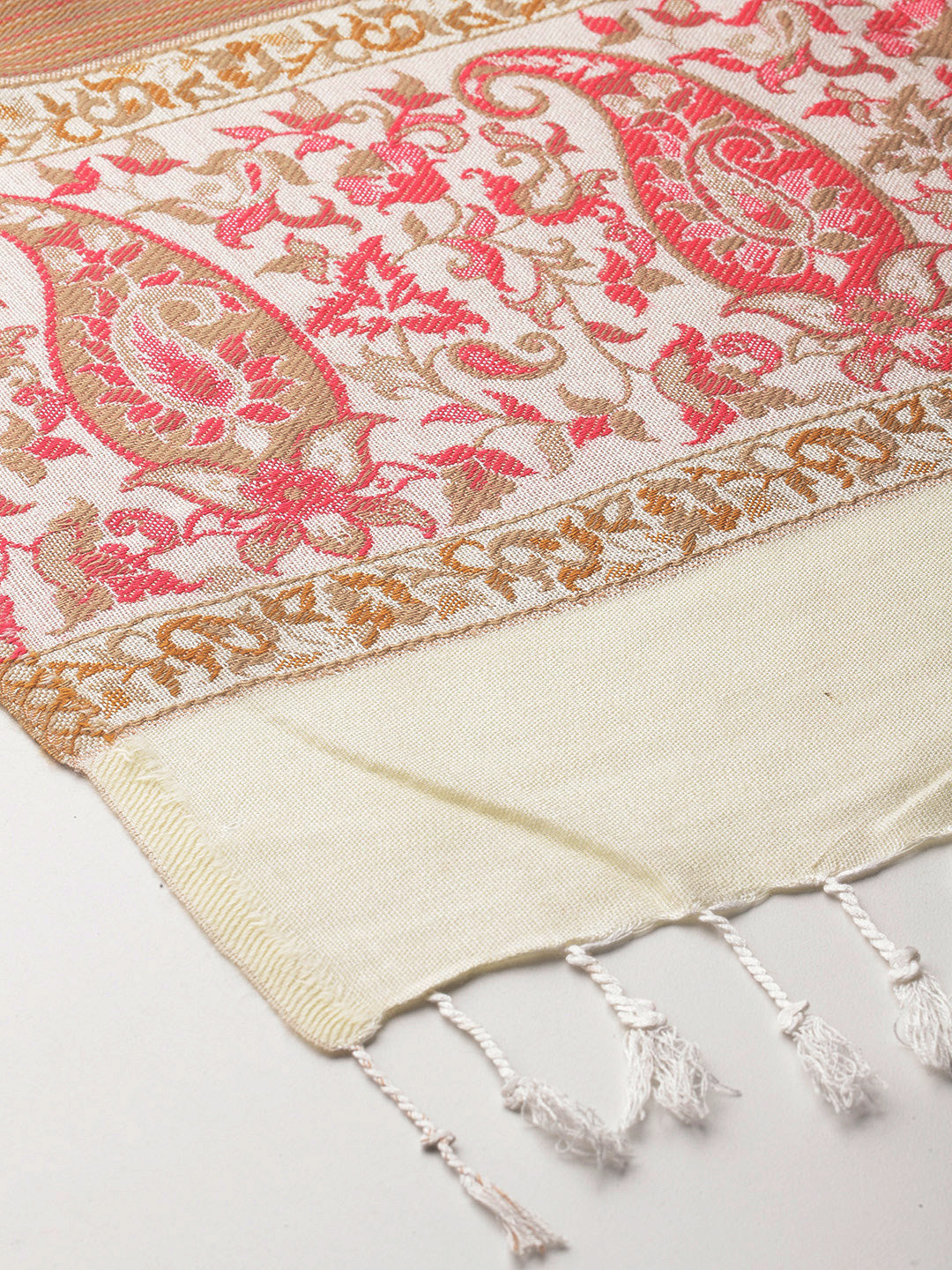 Women's Acrylic Jamawar Wool Shawl