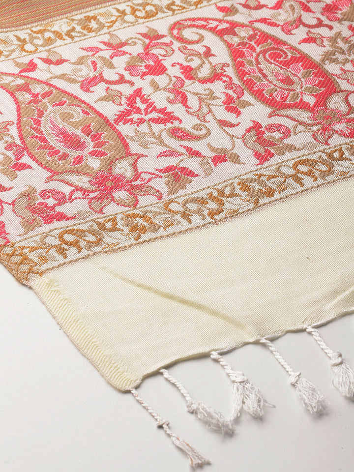 Women's Acrylic Jamawar Wool Shawl