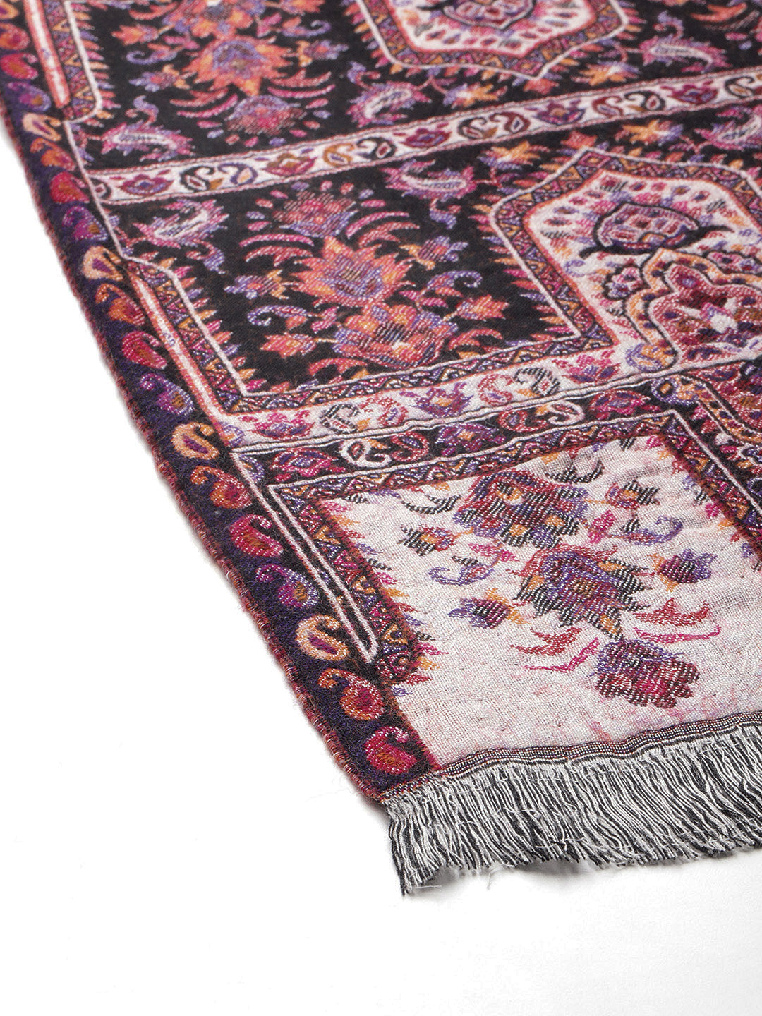 Women's Aari Embroidery Pure Wool Shawl