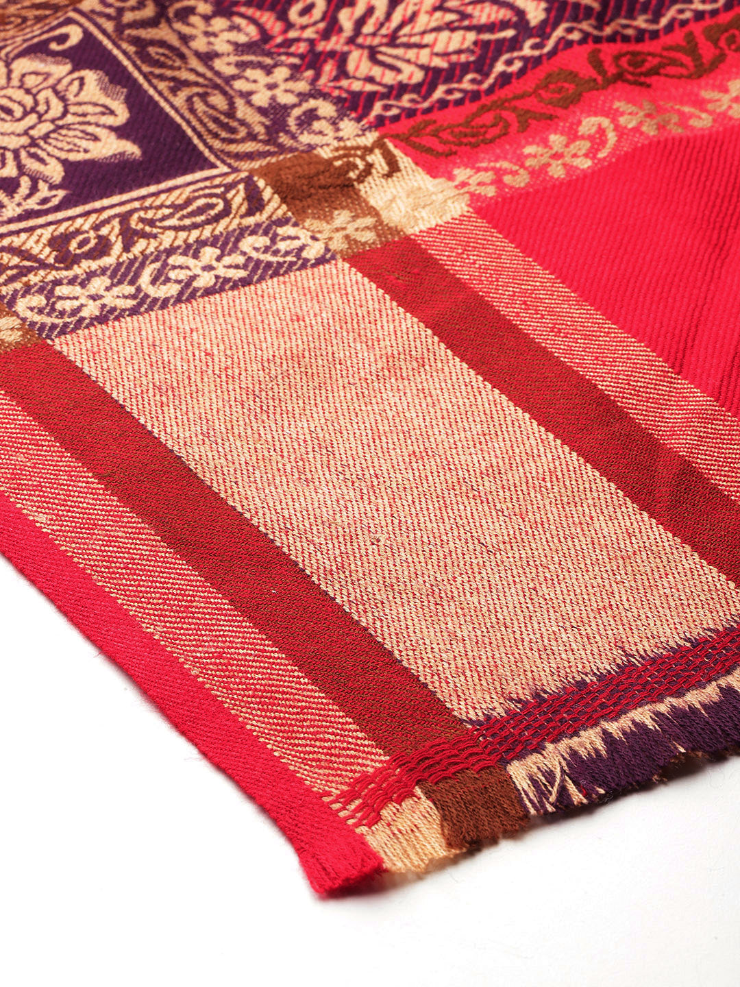 Women's Aari Embroidered Wool Shawl