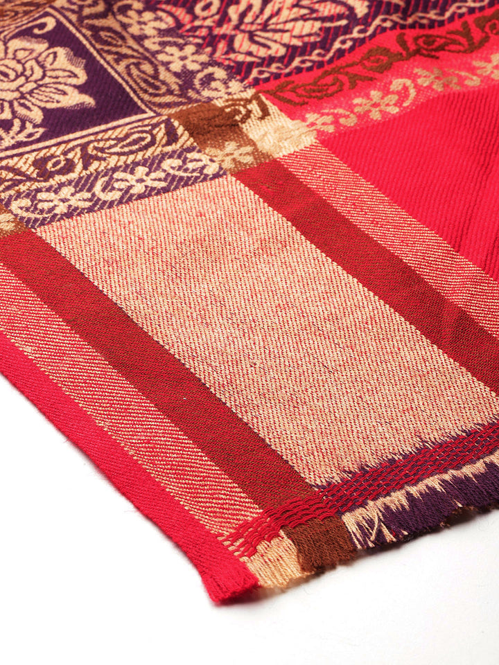 Women's Aari Embroidered Wool Shawl