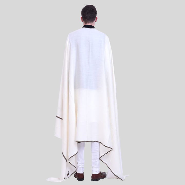 Men's Kashmiri Hand Embroidered Wool Shawl