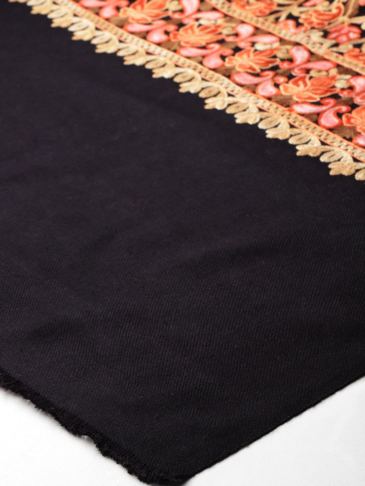 Women's Aari Embroidered Wool Shawl