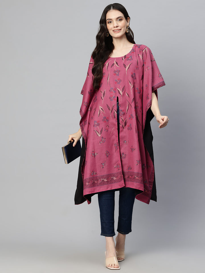 Women's Floral Woven Kaftan (Pheran)