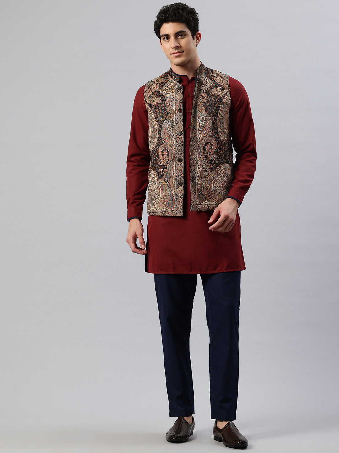 Men's Woven Nehru Jacket