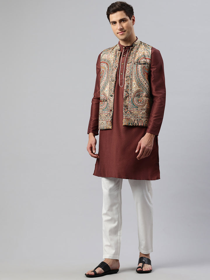 Men's Woven Nehru Jacket