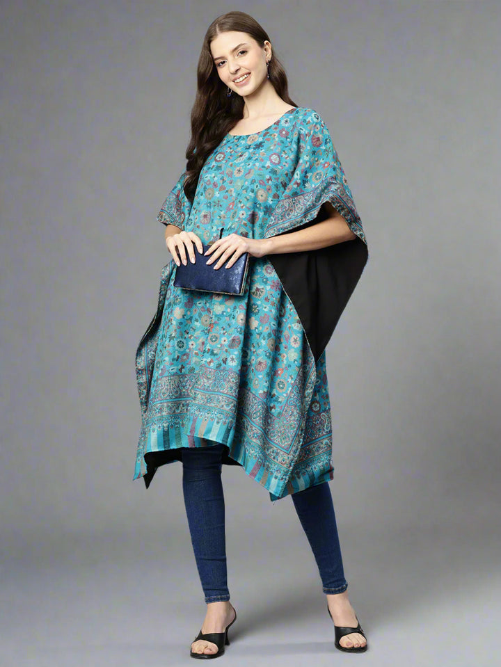 Women's Floral Woven Kaftan (Pheran)