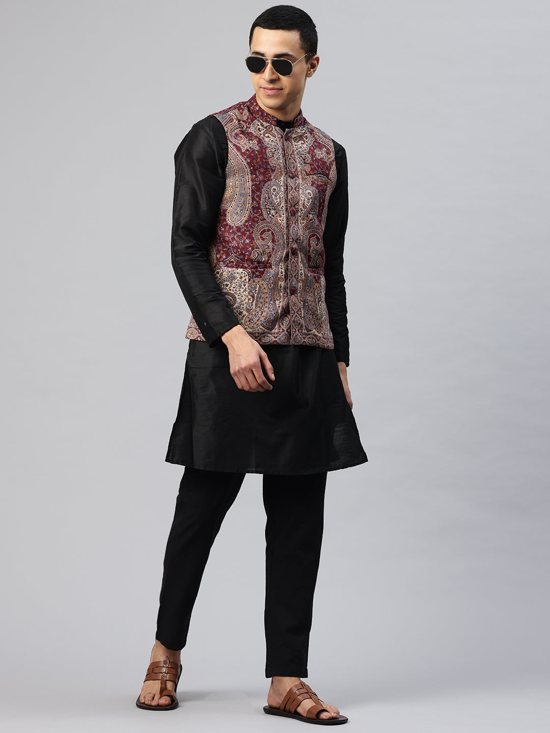 Men's Woven Nehru Jacket