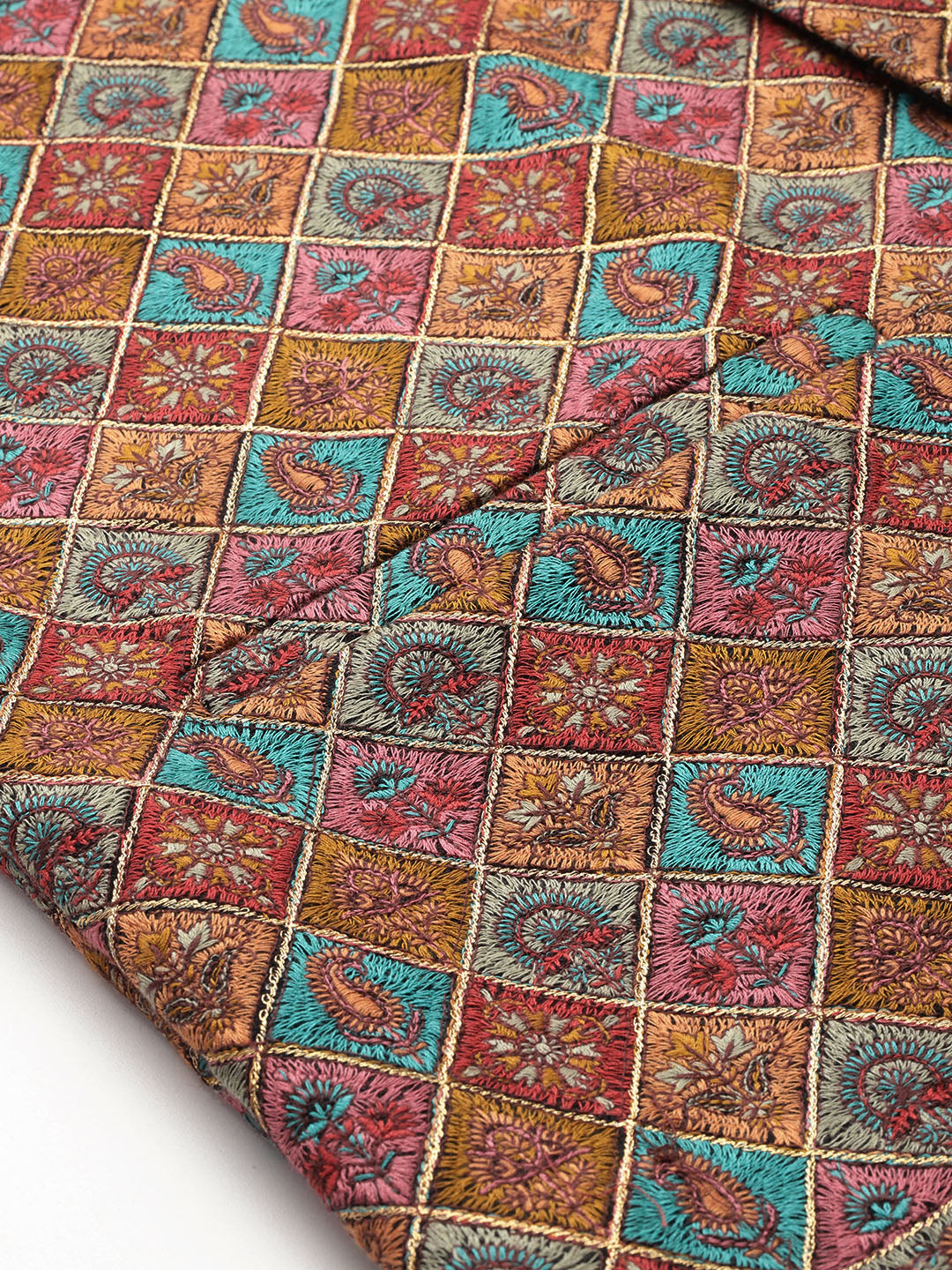 Men's Woven Embroidered Nehru Jacket