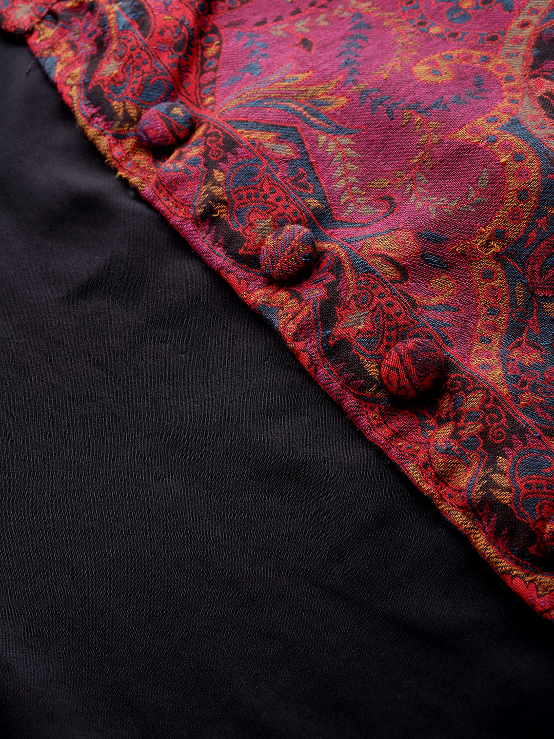 Women's Jamawar Woven Full Length Jacket