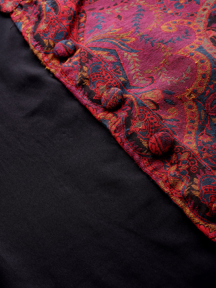 Women's Jamawar Woven Full Length Jacket