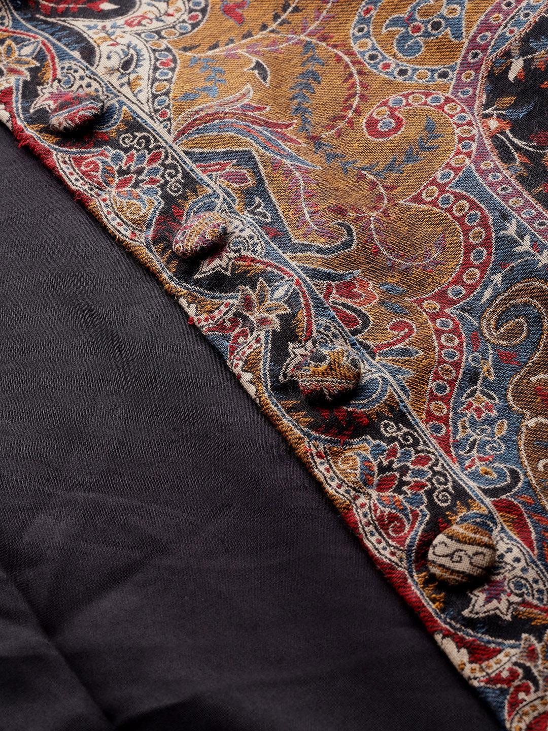 Women's Jamawar Woven Full Length Jacket