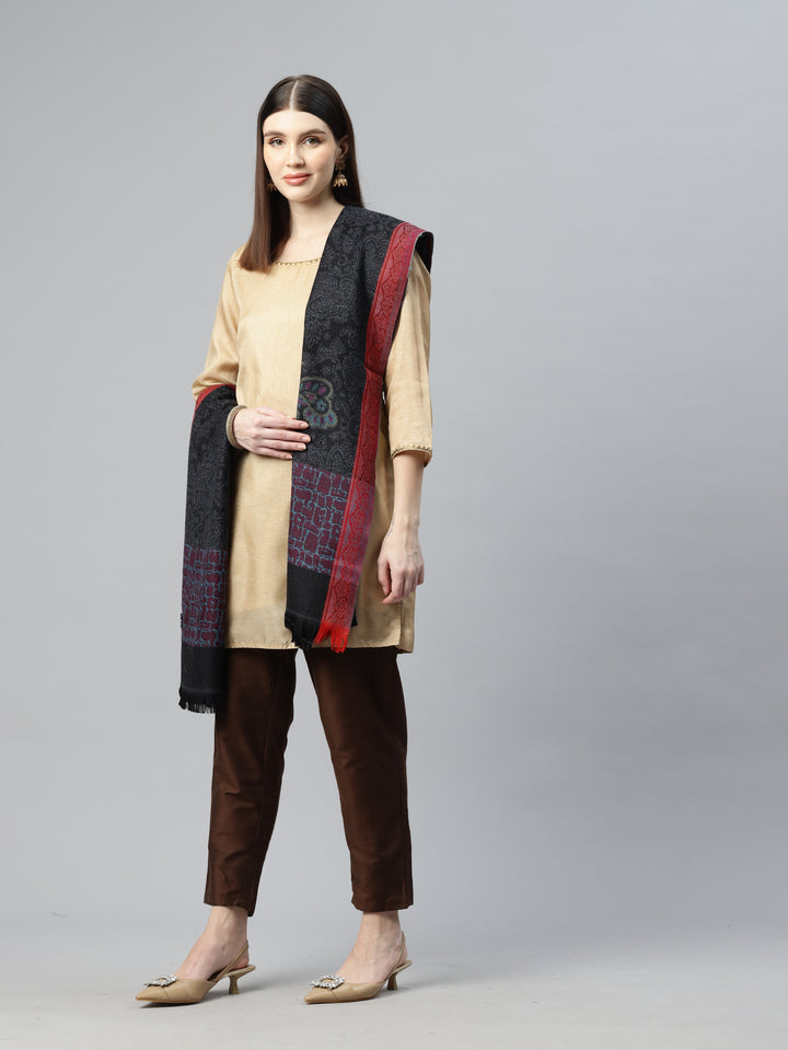 Women's Kani Jamawar Pure Wool Shawl