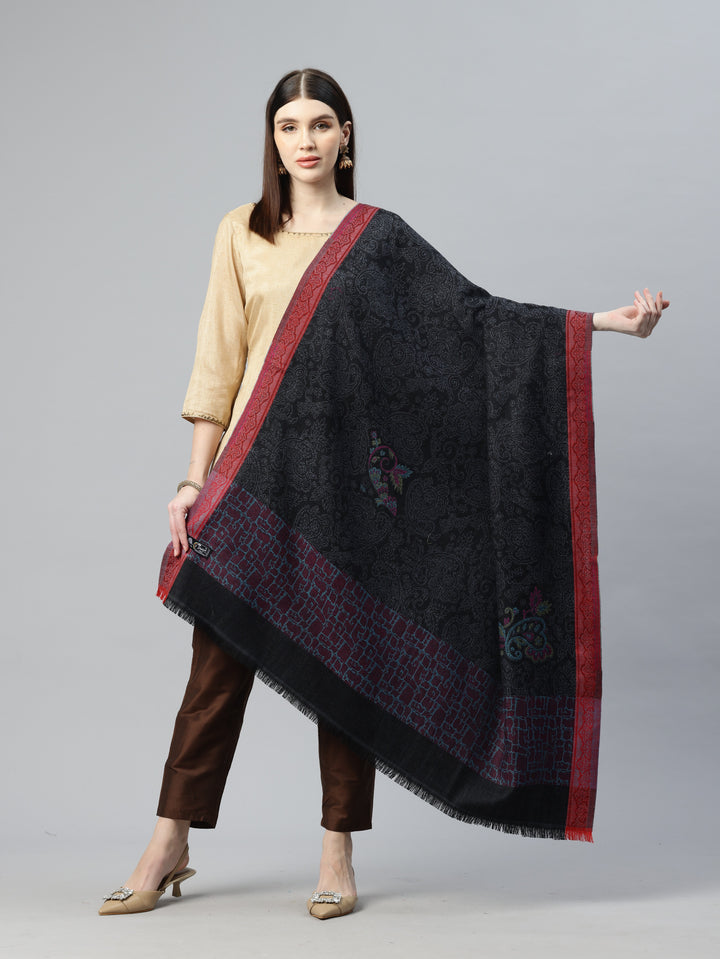 Women's Kani Jamawar Pure Wool Shawl