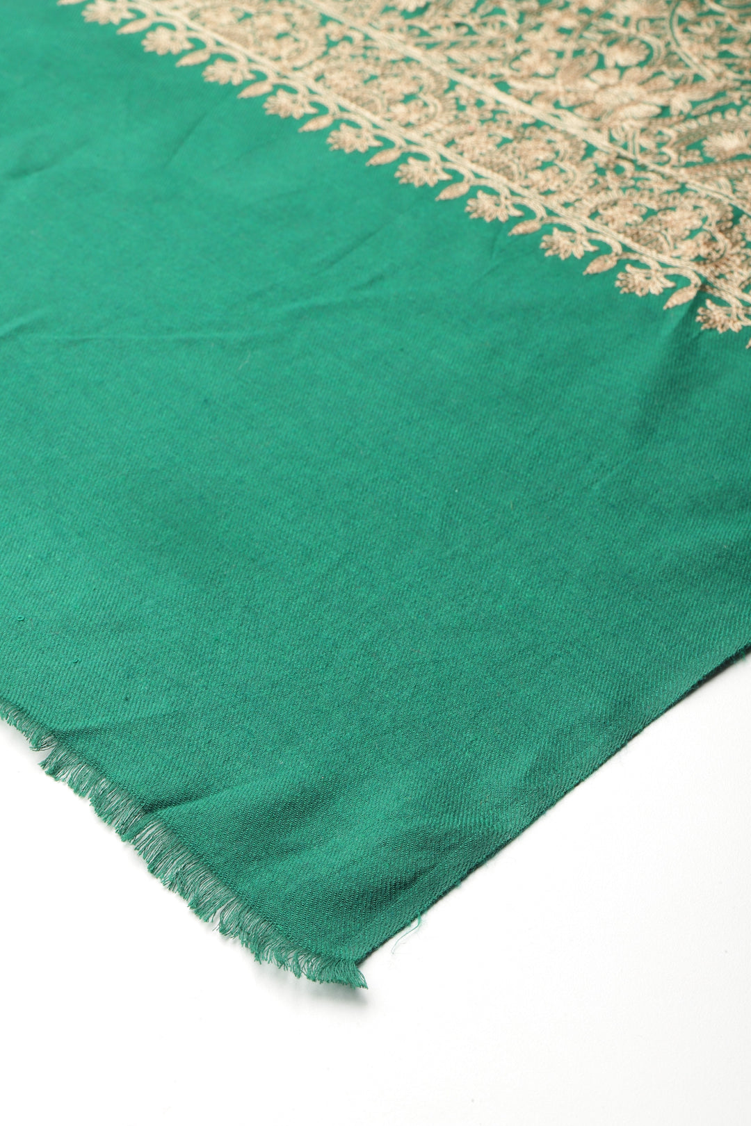 Women's Aari Embroidered Wool Shawl