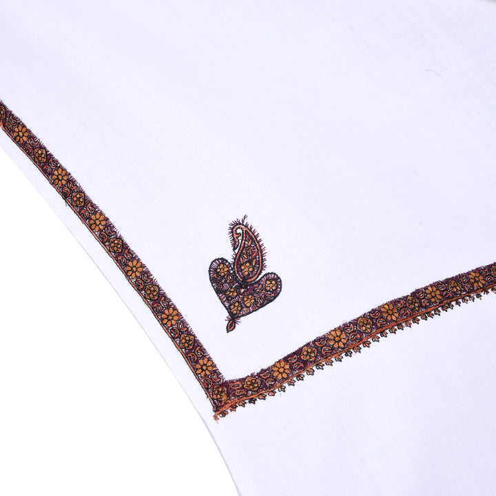 Men's Kashmiri Hand Embroidered Wool Shawl