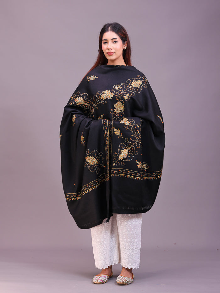 Women's Hand Embroidered Wool Shawl