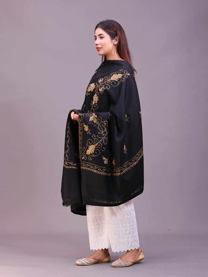 Women's Hand Embroidered Wool Shawl