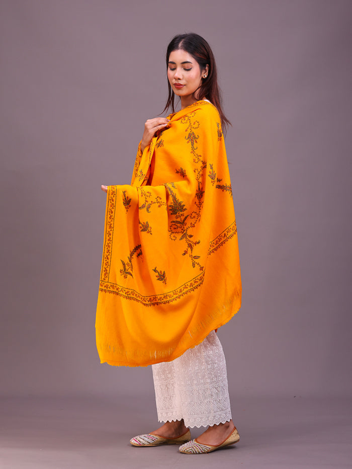 Women's Hand Embroidered Wool Shawl